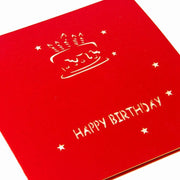 バースデーカード 誕生日カード グリーティングカード メッセージカード ポップアップ 誕生日 birthday 立体 3D ケーキ 飛び出す お祝い カード おしゃれ かわいい