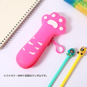 ペンケース 筆箱 ふでばこ ペンホルダー 文房具 日用品雑貨 筆記具 文具 シリコン 小物入れ 肉球 ネコ 猫 かわいい おしゃれ
