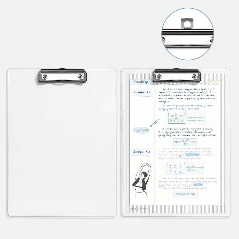 クリップボード 2枚組 バインダー クリップファイル A4 縦型 商品画像3