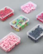 画鋲 50個入り 画びょう 収納ケース付き 押しピン プッシュピン 事務用品 ハート型 固定 コルクボード 掲示板 自宅 学校 オフィス 地図 ポスター カレンダー 写真 可愛い おしゃれ