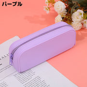 ペンケース 筆箱 筆入れ レディース 女の子 シリコン製 小物入れ 化粧ポーチ メイクポーチ コスメ収納 自立 スクエア 大容量