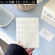 システム手帳用 リフィル ルーズリーフ用 M5 5穴 カードポケット 仕切り 方眼 無地 ドット 交換用 ミニ ノート メモ帳