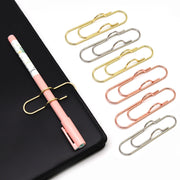 クリップ ペンホルダー 10個セット ペンが挟める クリップホルダー ペンクリップ 文房具 文具 手帳用アクセサリー メタル シンプル 単色 おしゃれ かわいい 簡単 便利