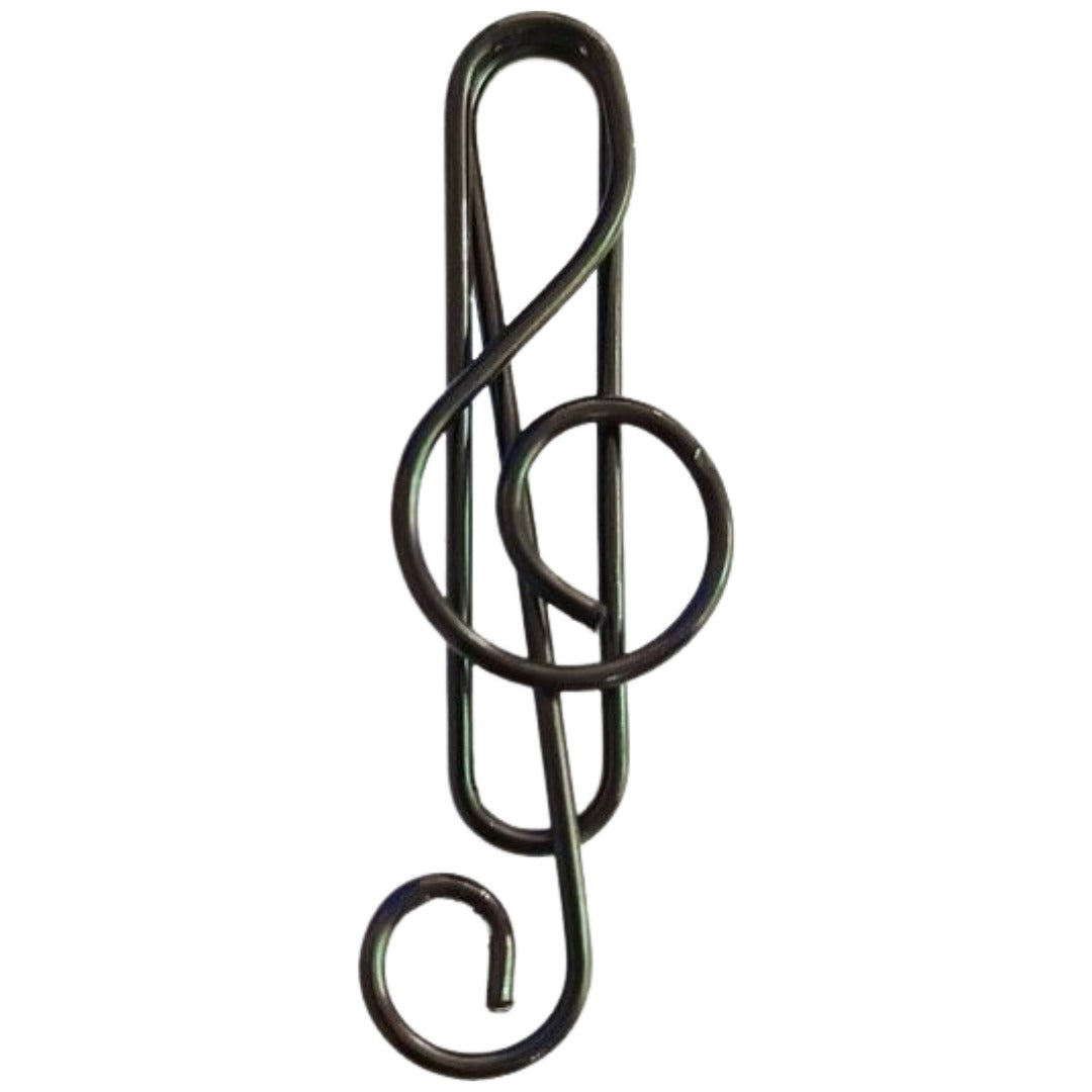 クリップ 10個セット ペーパークリップ ゼムクリップ 音符 音楽 ト音記号 文具 文房具 おしゃれ かわいい 事務用品 ステーショナリー オフィス 学校