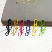 クリップ 10個セット ペーパークリップ ゼムクリップ 音符 音楽 ト音記号 文具 文房具 おしゃれ かわいい 事務用品 ステーショナリー オフィス 学校