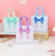 ギフトバッグ 同色2枚セット ギフト袋 手提げ袋 ショッピングバッグ ラッピング用品 包装用品 リボン かわいい おしゃれ プレゼント 誕生日 記念日 お祝い