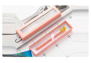 ペン用ギフトボックス ペン用ギフト箱 ギフトケース ペンケース 文房具 ラッピング用品 ラッピング雑貨 包装用品 長方形 窓付き 無地 ブラック オフホワイト ピンク ゴールドカラー シンプル カジュアル シック