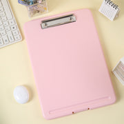 クリップボード A4 収納一体型 バインダー ファイルケース 事務用品 文房具 書類整理 縦 資料収納 オフィス ビジネス 会議 学校