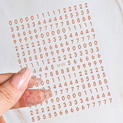 ネイルシール ネイルステッカー 1枚 ネイルアート セルフネイル デコパーツ 貼るだけ簡単 数字 ナンバー 3D 立体 おしゃれ