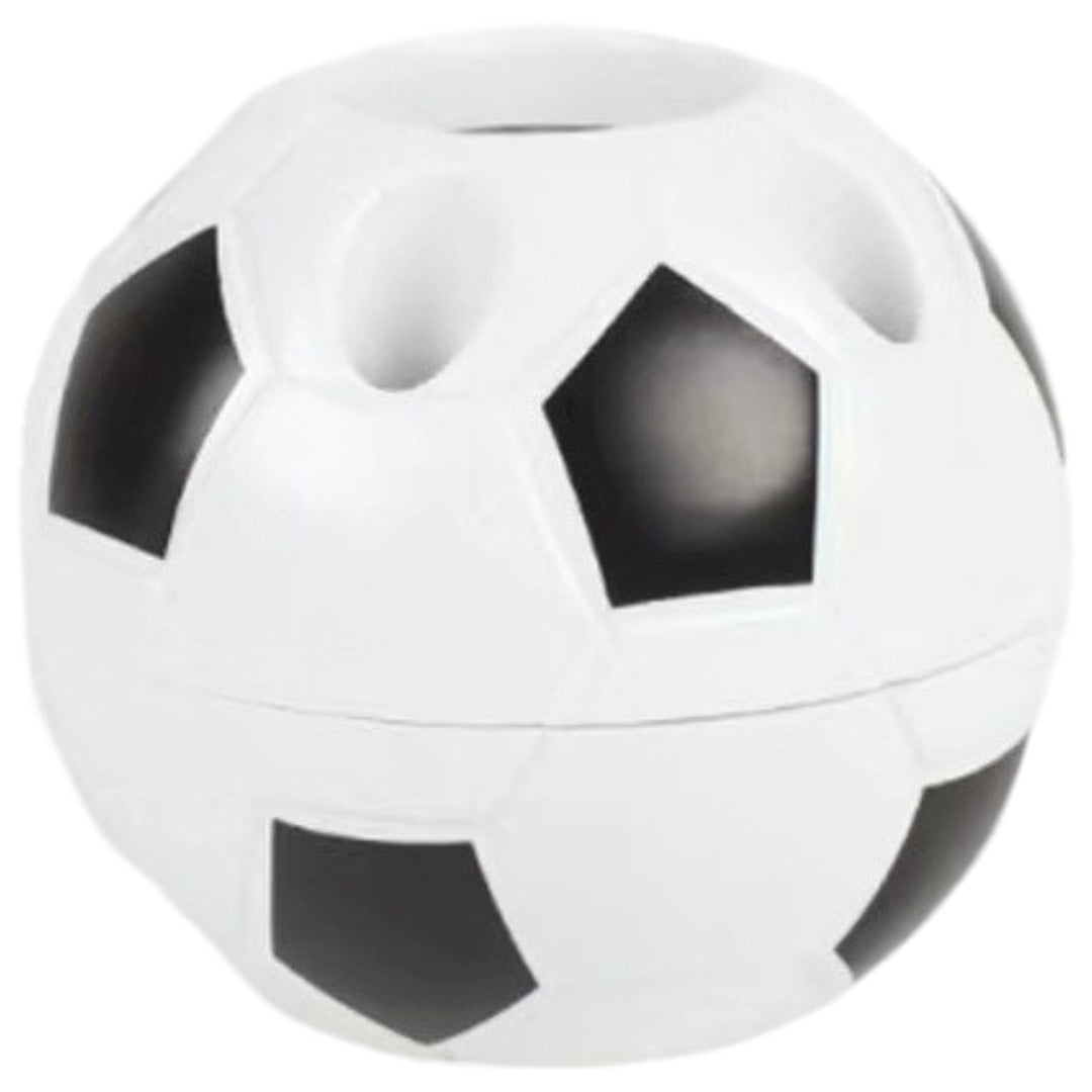 ペンスタンド ペン立て 鉛筆立て ペンホルダー サッカーボール風 球型 文房具入れ 卓上収納 机上 デスク 小物入れ 整理整頓 かわいい おしゃれ 便利