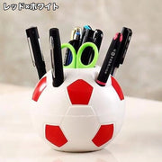 ペンスタンド ペン立て 鉛筆立て ペンホルダー サッカーボール風 球型 文房具入れ 卓上収納 机上 デスク 小物入れ 整理整頓 かわいい おしゃれ 便利