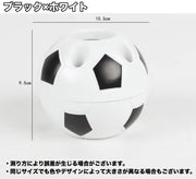 ペンスタンド ペン立て 鉛筆立て ペンホルダー サッカーボール風 球型 文房具入れ 卓上収納 机上 デスク 小物入れ 整理整頓 かわいい おしゃれ 便利