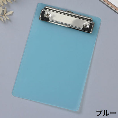 クリップボード バインダー クリップファイル A6 縦型 半透明 商品画像3