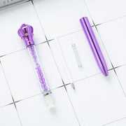 ボールペン 2本セット 文房具 文具 キラキラ 王冠 クラウン 可愛い キュート ゴージャス 華やか 勉強 学習 オフィス メモ シンプル 便利 事務用品 筆記用具 プレゼント