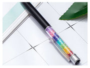 ボールペン 金属製 回転式 クリップ付 文房具 筆記用具 事務用品 スリム ラインストーン カラフル 学校 会社 オフィス 景品