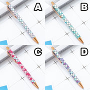 ボールペン 単品 1本 文房具 文具 キラキラ 扇模様 可愛い キュート 勉強 学習 オフィス メモ シンプル 便利 事務用品 筆記用具 プレゼント