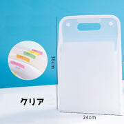 ファイルケース バインダー バッグ型 タテ型 縦型 書類ケース クリアファイル アコーディオン型 じゃばら型 持ち手 書類収納 整理整頓
