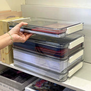 デスクトレー 書類ケース 収納ケース フタ付き 机上 整理整頓 縦置き 横置き 事務用品 A4サイズ 書類整理 オフィス 学生 クリア 中が見える