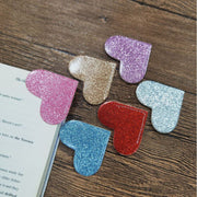 ブックマーク 単品 しおり 栞 ブックマーカー ハート シンプル おしゃれ かわいい クリップ 目印 しるし 挟む 小説 本 雑誌