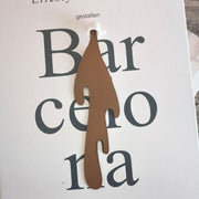 ブックマーク しおり ブックマーカー マグカップ型 コーヒー フェイクレザー ブラウン かわいい おしゃれ 雑貨 本 読書 文具 ステーショナリー 文房具