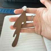 ブックマーク しおり ブックマーカー マグカップ型 コーヒー フェイクレザー ブラウン かわいい おしゃれ 雑貨 本 読書 文具 ステーショナリー 文房具