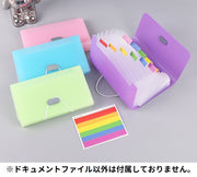 ドキュメントファイル ファイルケース レシートケース 領収書ケース 書類ケース A6 13ポケット シンプル ドキュメント レシート 領収書 書類 収納 保管