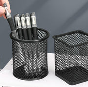 ペン立て ペンスタンド 鉛筆立て 筆立て ペンホルダー 整理用品 丸型 四角型 金網 シンプル 定番 小物入れ 収納 机上 卓上 整理 スッキリ オフィス ラウンド シンプル