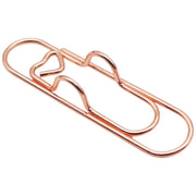 クリップ ペンホルダー クリップホルダー 同色2個セット 文房具 事務用品 ステーショナリー シンプル ハート おしゃれ かわいい