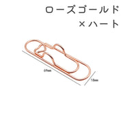 クリップ ペンホルダー クリップホルダー 同色2個セット 文房具 事務用品 ステーショナリー シンプル ハート おしゃれ かわいい