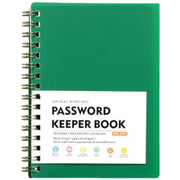 パスワードキーパーブック ノート A6サイズ リングノート インデックス付き 見出し アルファベット 記録 保管 持ち運び メモ帳 カラバリ豊富