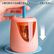 鉛筆削り 卓上 コンパクト 電動 コードレス えんぴつ削り 電池式 小学生 シンプル おしゃれ 大人 女の子 男の子替え刃付き 滑り止め 文房具 子供 こども 学校 勉強 オフィス ペンシルシャープナー キッズ ピンク パープル ブルー 軽量 持ち運び 小さめ