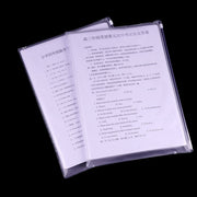 ファイルケース 2枚セット 事務用品 文房具 A4 A6 A5 書類ケース ペンケース 小物収納 チャック付き ジッパー マチなし 薄型 半透明 無地 シンプル 便利