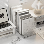 ブックスタンド ブックエンド 本立て クリア ガラス風デザイン 卓上 縦置き 横置き デスク収納 整理 マガジンラック ブックシェルフ おしゃれ かわいい スタイリッシュ インテリア 日用品雑貨