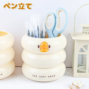 ペン立て ペンホルダー ペンスタンド 小物入れ 多用途 卓上収納 アヒル デスク整理 韓国風 かわいい 小物入れ オフィス 整理整頓 文房具 コスメ収納 事務用品 整理用品 インテリア雑貨