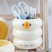 ペン立て ペンホルダー ペンスタンド 小物入れ 多用途 卓上収納 アヒル デスク整理 韓国風 かわいい 小物入れ オフィス 整理整頓 文房具 コスメ収納 事務用品 整理用品 インテリア雑貨