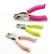 穴あけパンチ 1穴 単孔 3mm 6mm ハンドパンチ 打孔器 ポンチ 文房具 グリップ付き ハンドルカバー付き 丸穴 DIY カード作成