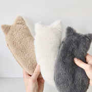 ペンケース 筆箱 筆入れ 小物入れ レディース 女の子 子供 キッズ 大容量 軽量 ネコ 猫 ふわふわ もこもこ 高校生 中学生 小学生 かわいい ユニーク