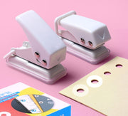 穴あけパンチ 1穴パンチ 6mm 単穴 小型 パンチ ミニサイズ コンパクト 事務用品 文具 ハンディ 紙用 携帯 持ち運び かわいい