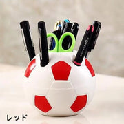 ペン立て ペンホルダー ペンスタンド 鉛筆立て 文房具 収納ボックス 小物入れ デスク収納 整理整頓 雑貨 サッカーボール かわいい おしゃれ 面白い 便利 多機能 部室 オフィス 自宅