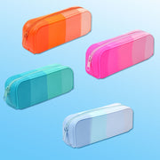ペンケース 筆箱 筆入れ ふでばこ 大容量 軽量 筆記用具 小物収納 軽い 持ち運び ボールペン シャープペン 鉛筆 ファスナー式 カラバリ豊富