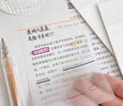 付箋 クリア ふせん 2個セット メモ メモ帳 フィルム付箋 半透明 文房具 文具 事務用品 ステーショナリー 勉強 オフィス 会議