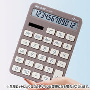 電卓 計算機 文房具 事務用品 卓上 12桁 ソーラー式 静音キー クリア表示 フラットタイプ 会計用 オフィス 家計簿 学習 ビジネス 見やすい