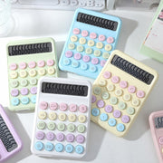 電卓 計算器 文房具 オフィス雑貨 事務用品 静音キー カラフル パステルカラー ポップ カジュアル キュート 可愛い フェミニン ガーリー 事務用 経理 会計 家計簿 オフィス 学習 デスクワーク 家庭用