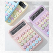 電卓 計算器 文房具 オフィス雑貨 事務用品 静音キー カラフル パステルカラー ポップ カジュアル キュート 可愛い フェミニン ガーリー 事務用 経理 会計 家計簿 オフィス 学習 デスクワーク 家庭用