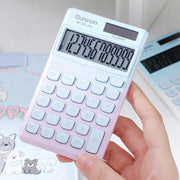 電卓 計算器 文房具 学習用品 ステーショナリー オフィス用品 事務用品 ソーラー 8桁表示 コンパクト 持ち運び可能 リチウム グラデーション カジュアル ポップ 可愛い キュート おしゃれ 学生 学校 勉強 デスク用 会社