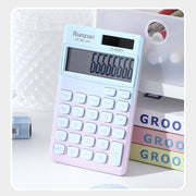 電卓 計算器 文房具 学習用品 ステーショナリー オフィス用品 事務用品 ソーラー 8桁表示 コンパクト 持ち運び可能 リチウム グラデーション カジュアル ポップ 可愛い キュート おしゃれ 学生 学校 勉強 デスク用 会社