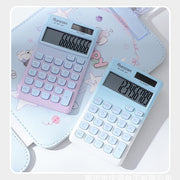 電卓 計算器 文房具 学習用品 ステーショナリー オフィス用品 事務用品 ソーラー 8桁表示 コンパクト 持ち運び可能 リチウム グラデーション カジュアル ポップ 可愛い キュート おしゃれ 学生 学校 勉強 デスク用 会社