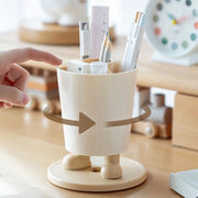 ペン立て ペンホルダー 鉛筆立て コスメ収納 多機能 小物入れ 360°回転 机上整理 卓上収納 オフィス 学習机 整理整頓 化粧品 文房具 シンプル 事務用品 整理用品 インテリア雑貨