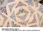 フレークシール フレームシール 5種×4枚セット 20枚セット 文房具 額縁風 エンボス加工 レトロ調 アンティーク調 フレームデザイン シック ガーリー フェミニン 可愛い キュート おしゃれ 手帳デコ コラージュ DIY スクラップブッキング ラッピング