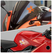 バイク用ステッカー 2枚セット バイク用デカール 粘着式 貼り付けタイプ シンプル おしゃれ お洒落 バイク 装飾 飾り デコレーション カラバリ豊富 ステッカー デカール バイク用品